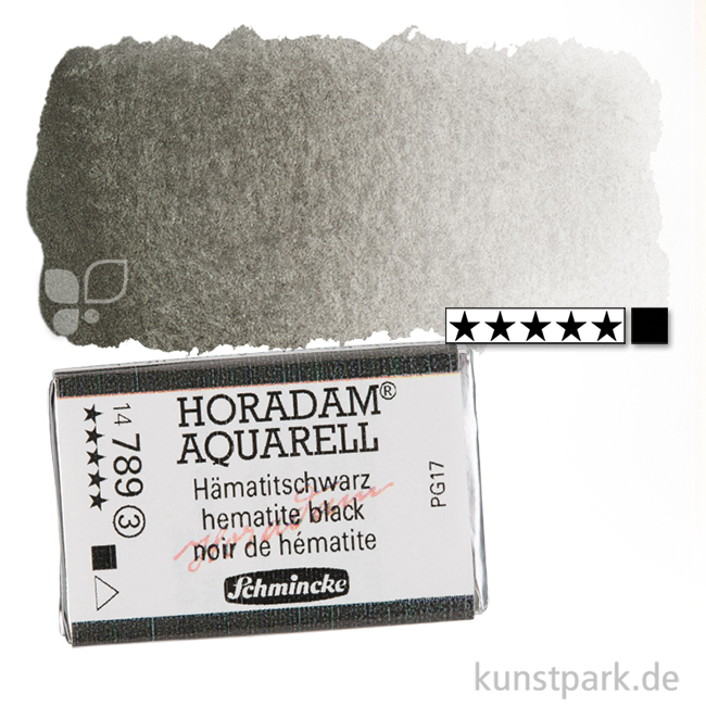 Artikelbild 1 des Artikels “Schmincke HORADAM Aquarellfarben 1/1 Napf | 789 Hämatitschwarz“