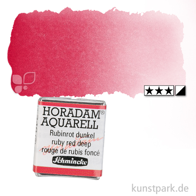 Artikelbild 1 des Artikels “Schmincke HORADAM Aquarellfarben 1/2 Napf | 346 Rubinrot dunkel“