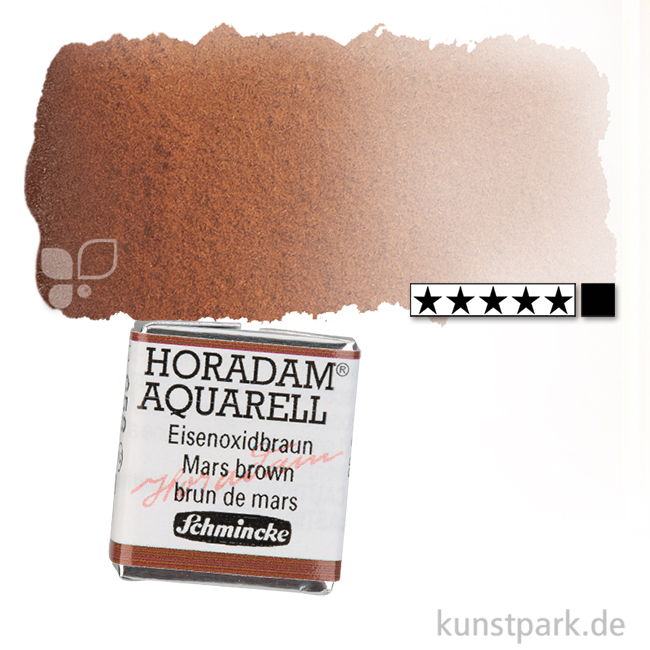 Artikelbild 1 des Artikels “Schmincke HORADAM Aquarellfarben 1/2 Napf | 658 Eisenoxidbraun“