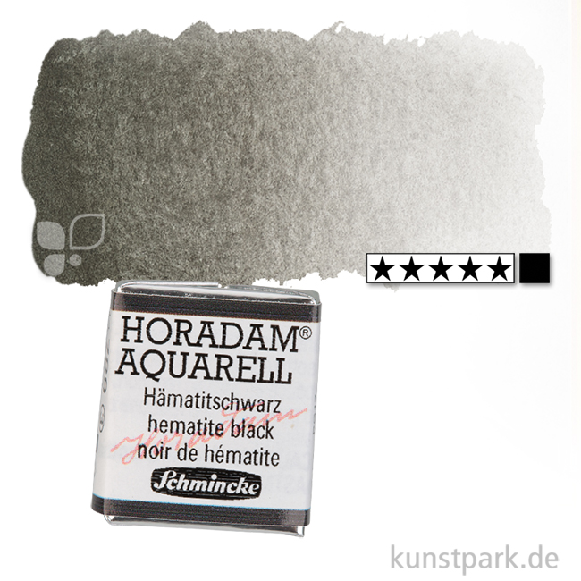 Artikelbild 1 des Artikels “Schmincke HORADAM Aquarellfarben 1/2 Napf | 789 Hämatitschwarz“