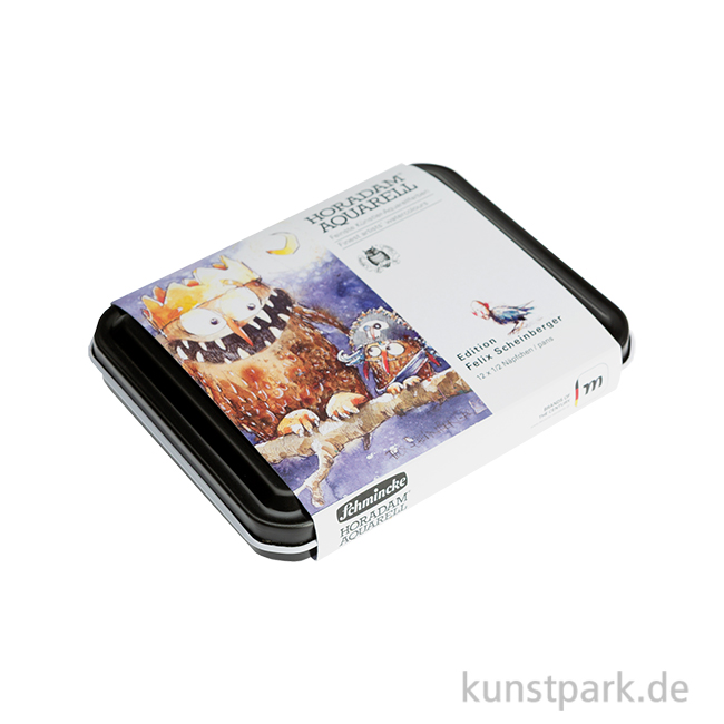 Artikelbild 1 des Artikels “Schmincke HORADAM Aquarellkasten - Felix Scheinberger, 12 x 1/2 Näpfe “