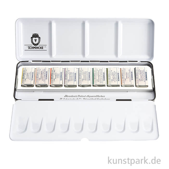 Artikelbild 1 des Artikels “Schmincke HORADAM Aquarellkasten, Technische Töne, 9 ganze Näpfe “