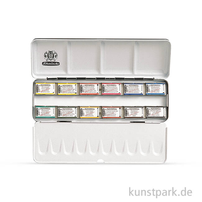 Artikelbild 1 des Artikels “Schmincke HORADAM Aquarellkasten mit 12 ganzen Näpfchen “