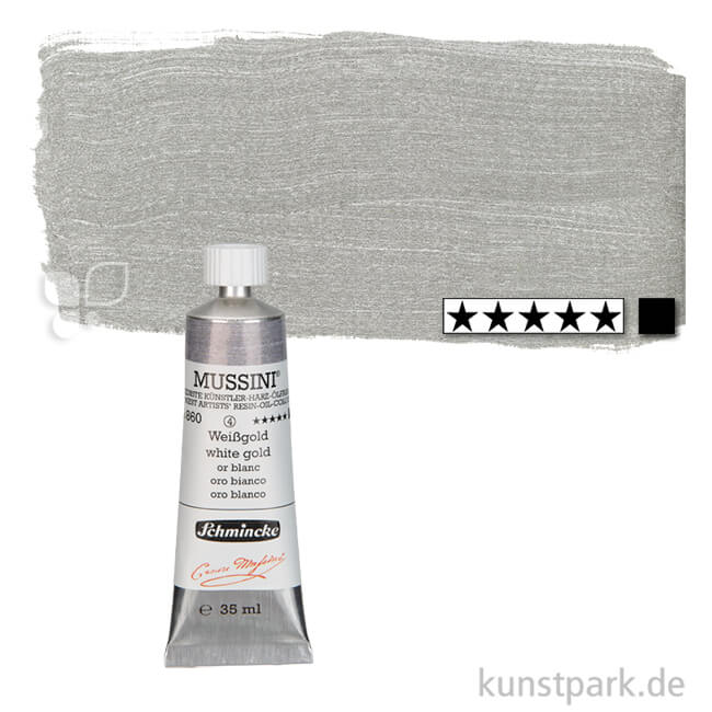 Artikelbild 1 des Artikels “Schmincke MUSSINI Ölfarben Gold 35 ml Tube | 860 Weissgold“