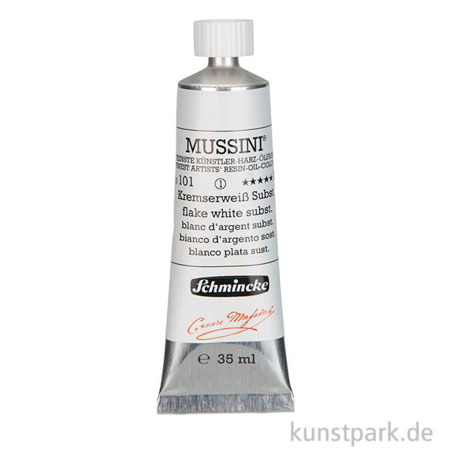 Artikelbild 1 des Artikels “Schmincke MUSSINI Ölfarbe, 101 Kremserweiß Substitut, 35 ml “
