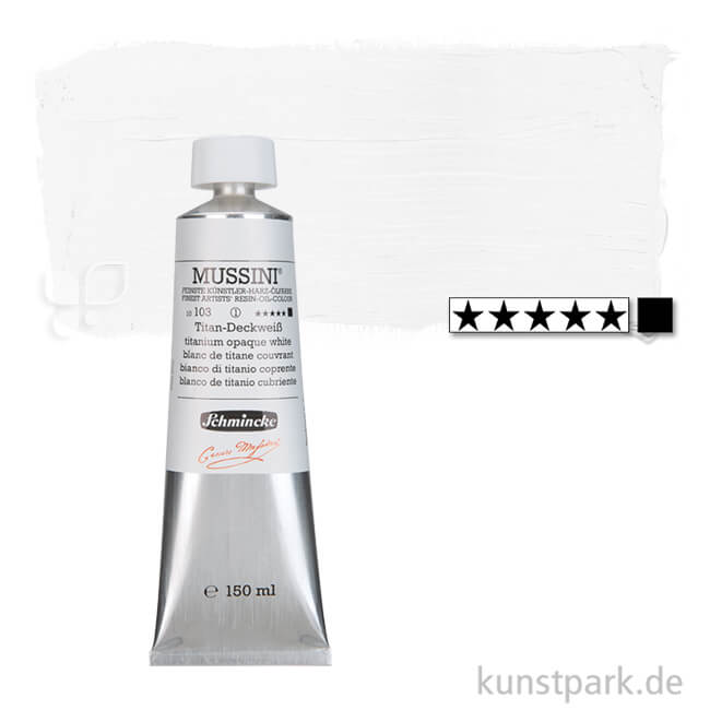 Artikelbild 1 des Artikels “Schmincke MUSSINI Ölfarben 150 ml | 103 Titan-Deckweiss“