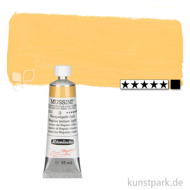 Artikelbild 1 des Artikels “Schmincke MUSSINI Ölfarben 35 ml | 231 Neapelgelb hell“