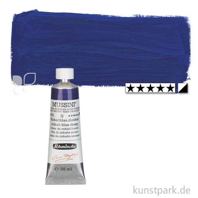 Artikelbild 1 des Artikels “Schmincke MUSSINI Ölfarben 35 ml | 481 Kobaltblau dunkel“