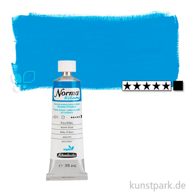 Artikelbild 1 des Artikels “Schmincke NORMA Blue - wasservermalbare Ölfarbe, 35 ml Tube | Azurblau“