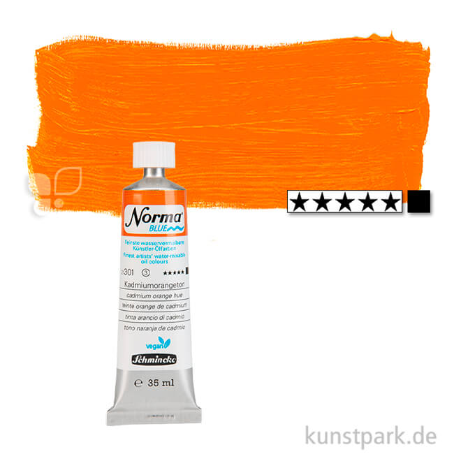 Artikelbild 1 des Artikels “Schmincke NORMA Blue - wasservermalbare Ölfarbe, 35 ml Tube | Kadmiumorangeton“
