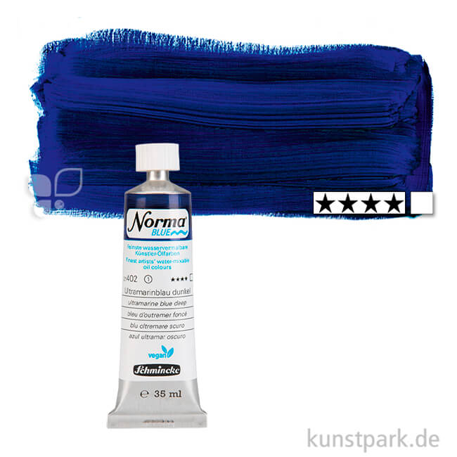 Artikelbild 1 des Artikels “Schmincke NORMA Blue - wasservermalbare Ölfarbe, 35 ml Tube | Ultramarinblau dunkel“