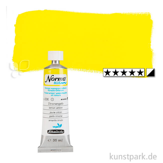 Artikelbild 1 des Artikels “Schmincke NORMA Blue - wasservermalbare Ölfarbe, 35 ml Tube | Zitronengelb“
