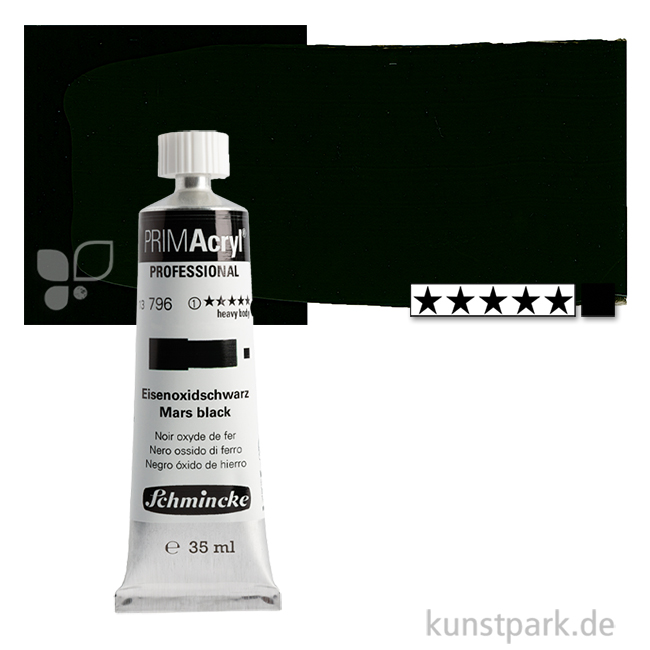 Artikelbild 1 des Artikels “Schmincke PRIMAcryl Acrylfarben 35 ml | 796 Eisenoxidschwarz“