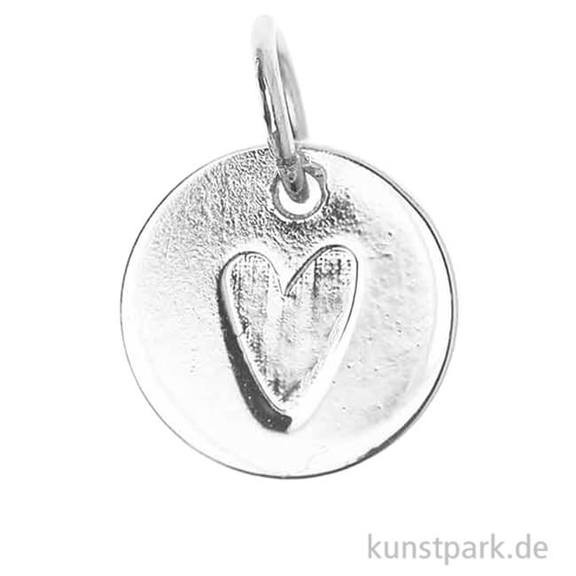 Artikelbild 1 des Artikels “Schmuck-Anhänger Mini-Scheibe - Herz, Silber “