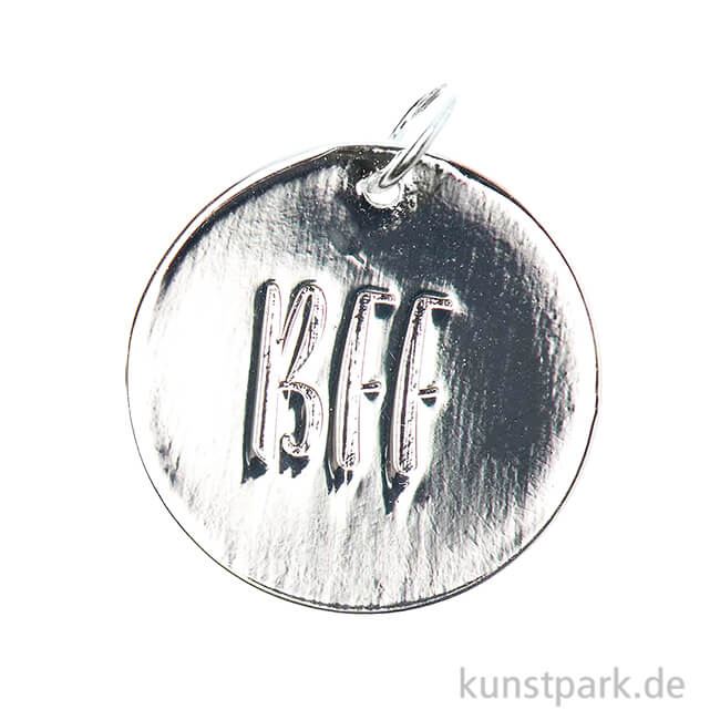 Artikelbild 1 des Artikels “Schmuck-Anhänger Scheibe - Best Friend for Ever, Silber “