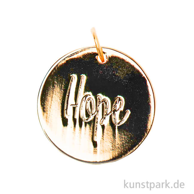 Artikelbild 1 des Artikels “Schmuck-Anhänger Scheibe - Hope, Gold “