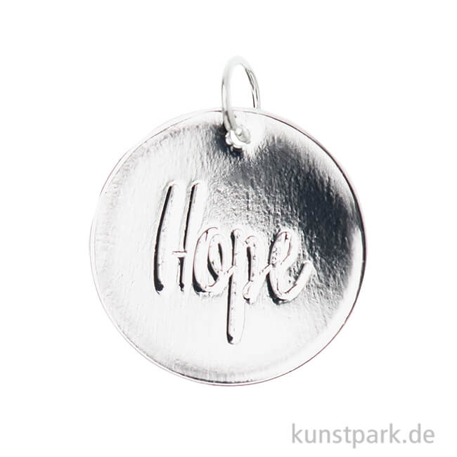 Artikelbild 1 des Artikels “Schmuck-Anhänger Scheibe - Hope, Silber “