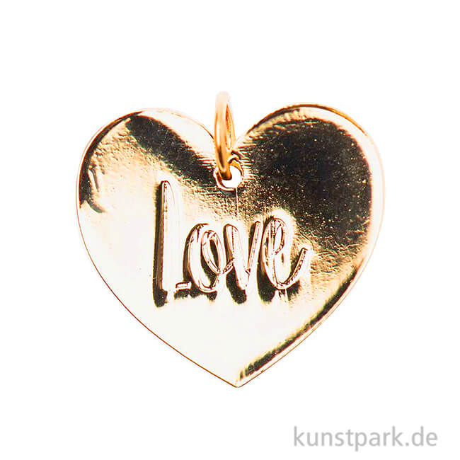 Artikelbild 1 des Artikels “Schmuck-Anhänger Scheibe - Love, Gold “