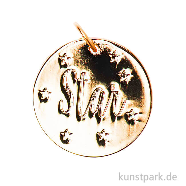 Artikelbild 1 des Artikels “Schmuck-Anhänger Scheibe - Star, Gold “