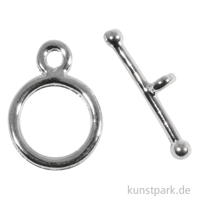 Artikelbild 1 des Artikels “Schmuck Knebelverschluss filigran, 14 mm ø, Silber “