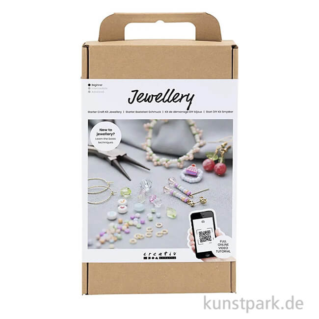 Artikelbild 1 des Artikels “Schmuck Starter Bastelset mit viel Zubehör - Leuchtende Farben “