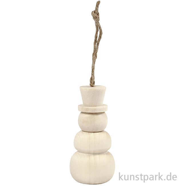 Artikelbild 1 des Artikels “Schneemann aus Holz mit Anhänger “