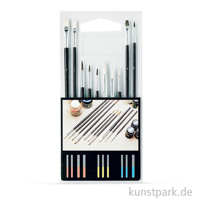 Artikelbild 1 des Artikels “Schulmalpinsel Set-1 mit 10 verschiedenen Pinseln “