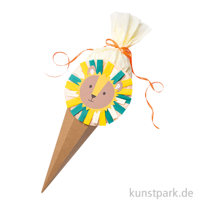 Artikelbild 1 des Artikels “Schultüten Bastelset - SAFARI SCHOOL, Lama / Löwe / Faultier “