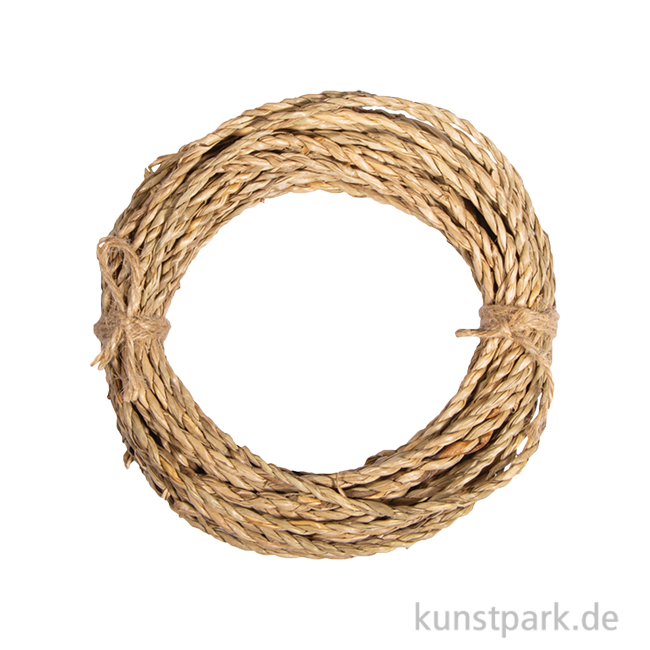 Artikelbild 1 des Artikels “Seegras Seil zum Flechten, gedreht, Natur, 4 mm ø, 10 Meter “