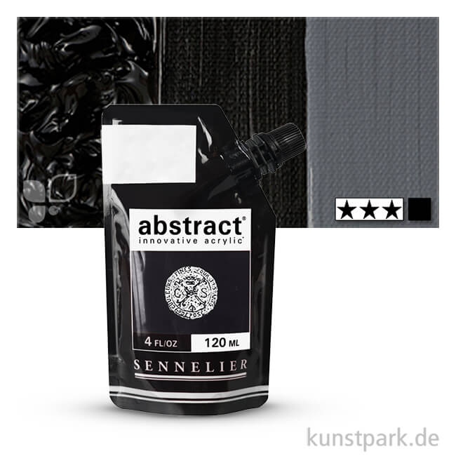 Artikelbild 1 des Artikels “Sennelier ABSTRACT Acrylfarbe 120 ml | Marsschwarz“