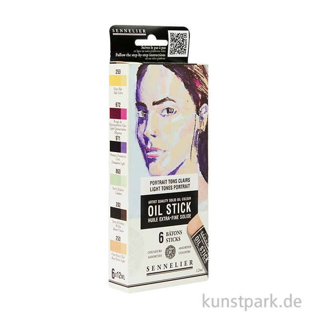 Artikelbild 1 des Artikels “Sennelier Ölsticks - 6er Set, helle Portraitfarben “