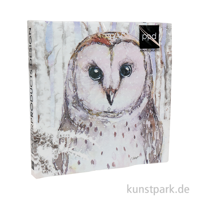 Artikelbild 1 des Artikels “Servietten Emma, Winter Eule - 33 x 33 cm “