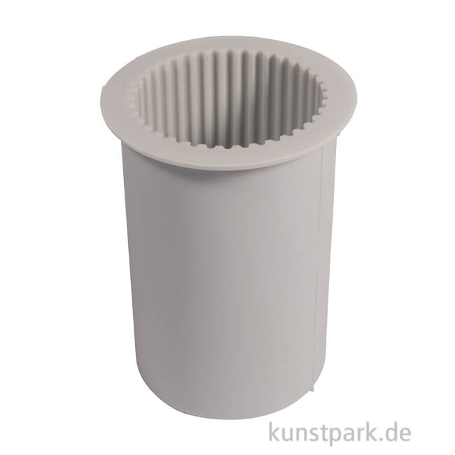Artikelbild 1 des Artikels “Silikon Gießform - Kerze geriffelt, Durchmesser 5 cm, Höhe 8,7 cm “