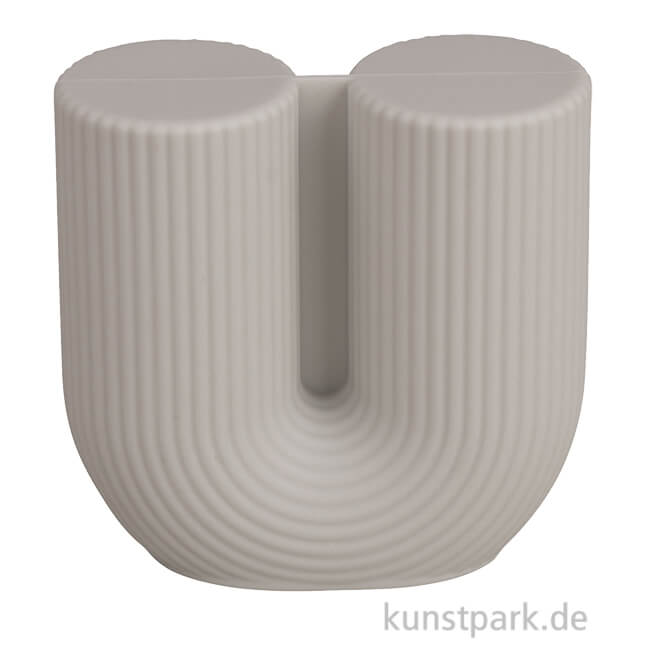 Artikelbild 1 des Artikels “Silikon Gießform - Kerze U-Form geriffelt, 8,4 x 3,9 x 8,6 cm “