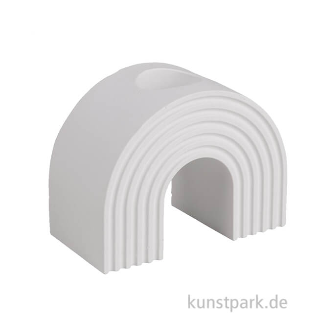 Artikelbild 1 des Artikels “Silikon Gießform - Kerzenhalter Regenbogen, 7,8 x 4 x 6 cm “