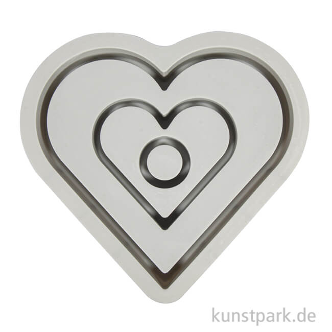 Artikelbild 1 des Artikels “Silikon Gießform - Kerzenständer Herz, 15,9 x 15 x 2,5 cm “