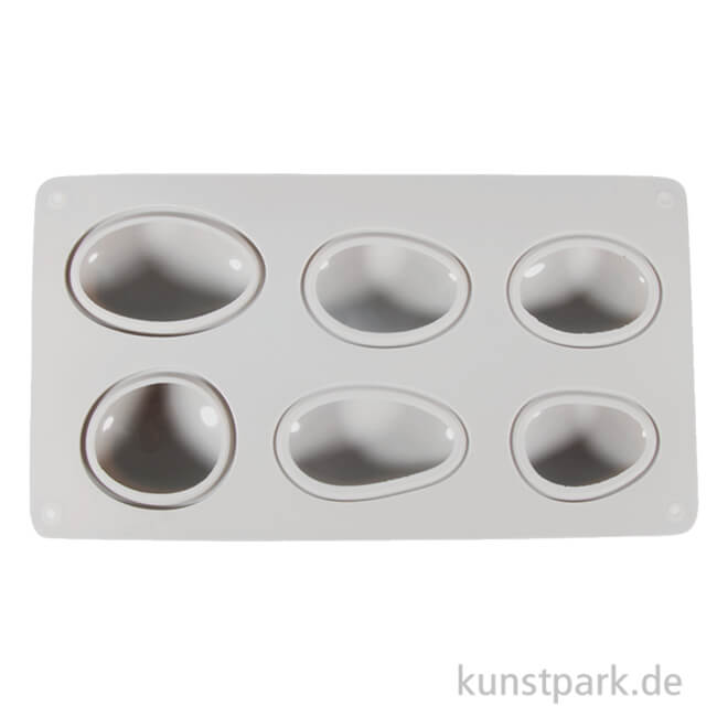 Artikelbild 1 des Artikels “Silikon-Gießform - Steine, 14,5x26x3,5 cm, 6 Formen “