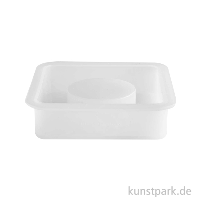 Artikelbild 1 des Artikels “Silikon Gießform - Teelichthalter Quadratisch, 7,5 x 7,5 x 2 cm “