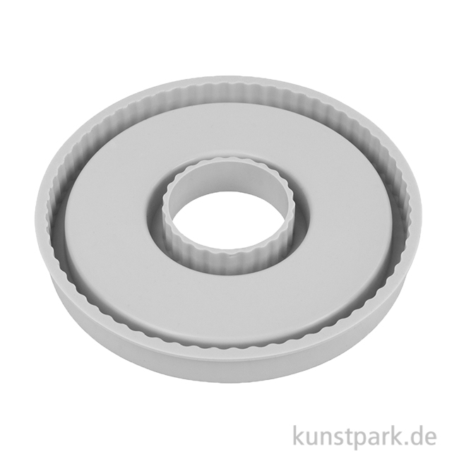 Artikelbild 1 des Artikels “Silikon Gießform - Untersetzer Ring, geriffelt, ø 17 cm, Höhe 2 cm “