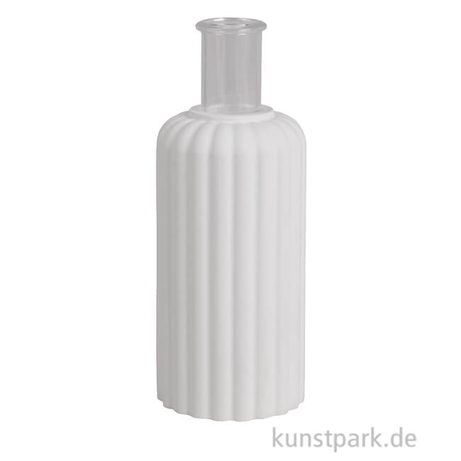 Artikelbild 1 des Artikels “Silikon Gießform - Vase geriffelt, Durchmesser 5 cm, Höhe 10,2 cm “