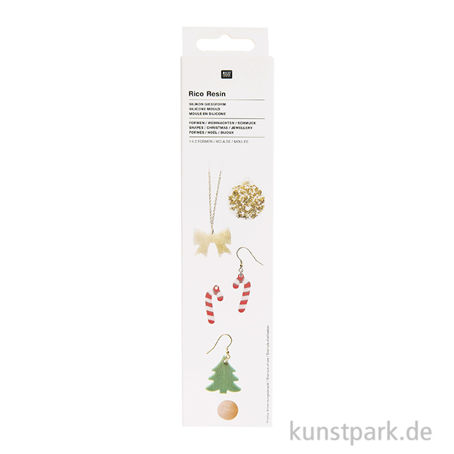Artikelbild 1 des Artikels “Silikon Gießform - Weihnachtsschmuck, 8 Motive “