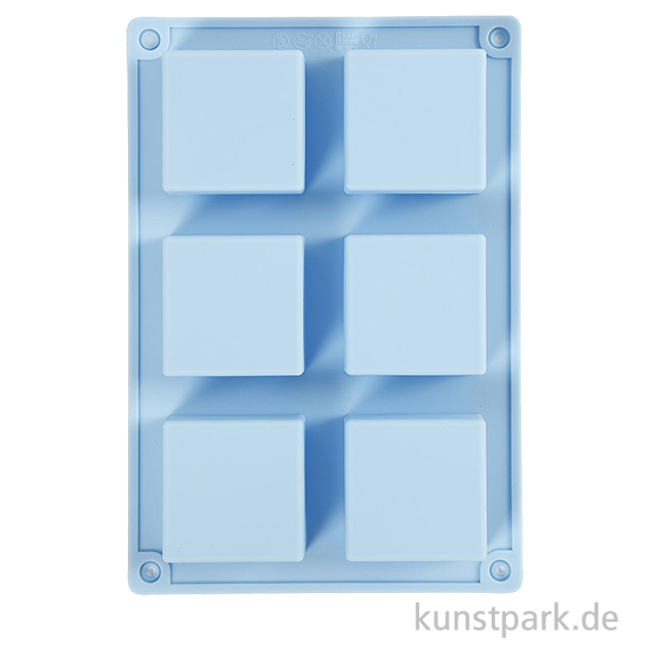 Artikelbild 1 des Artikels “Silikonform - 6 Quadrate, 21,5 x 14,5 x 2,5 cm “