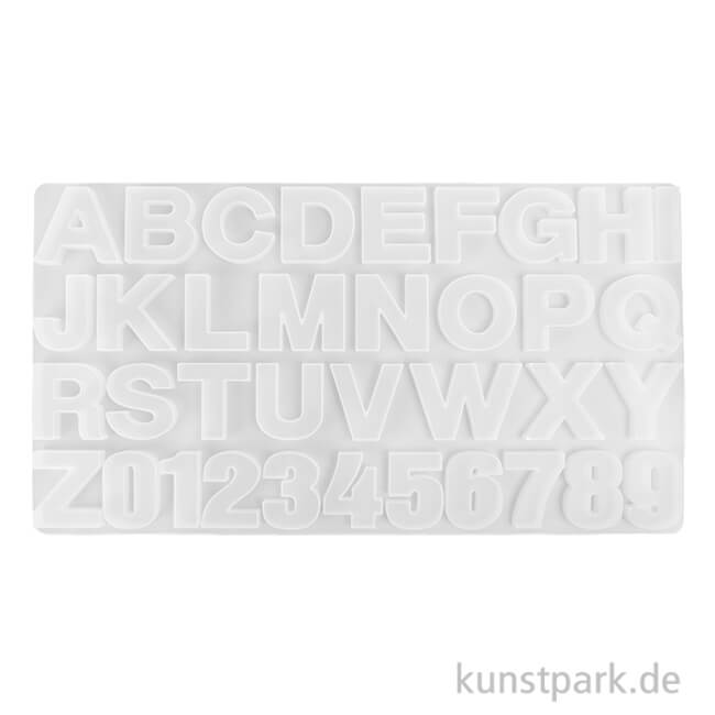 Artikelbild 1 des Artikels “Silikonform Buchstaben + Zahlen, 4 cm “