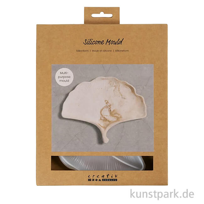 Artikelbild 1 des Artikels “Silikonform, Gingko-Blatt, 18,5 x 14,8 x 1,5 cm “