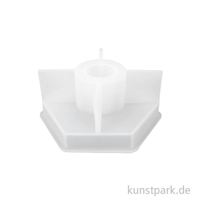 Artikelbild 1 des Artikels “Silikonform Kerzenhalter Sechseck, 10,2 x 9 x 4,4 cm “