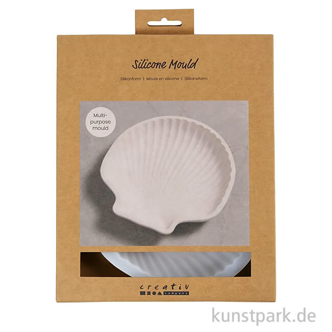 Artikelbild 1 des Artikels “Silikonform, Muschelschale, 14,5 x 14 x 2,5 cm “