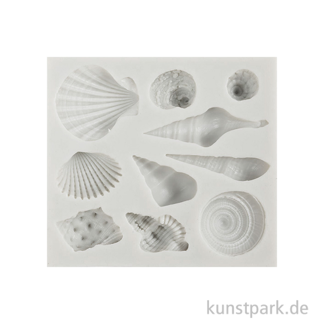 Artikelbild 1 des Artikels “Silikonform, Schneckenmuscheln + Muscheln, 1-2,8 x 1 cm “