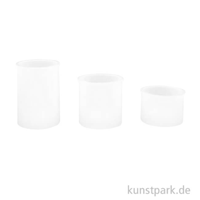Artikelbild 1 des Artikels “Silikonform Set - 3 Kerzenhalter, Höhe 40 / 58 / 78 mm “