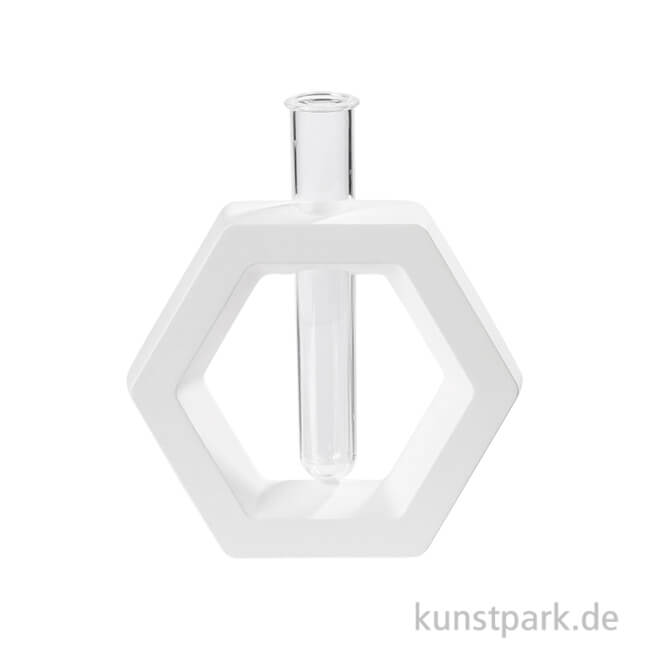Artikelbild 1 des Artikels “Silikonform Vase, Sechseck, 10,5 x 12 x 3,5 cm “