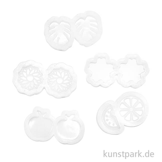 Artikelbild 1 des Artikels “Silikonformen für Schmuck - Mini Pflanzen, 5er Set “